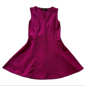 MinkPink Fit & Flare Pink Mini Dress V-Neck Short Sleeve Size Medium